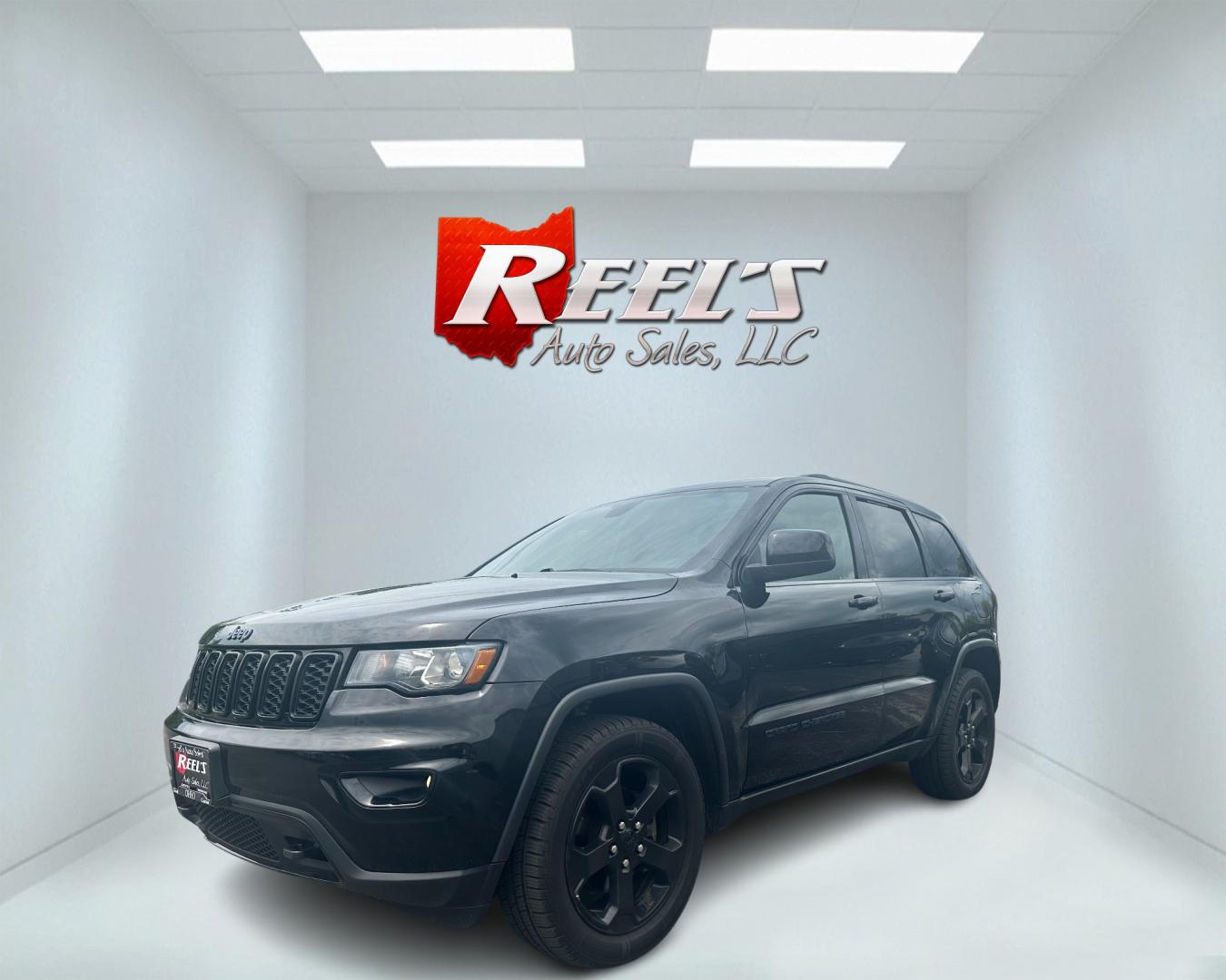 2019 Black /Black Jeep Grand Cherokee Upland 4WD (1C4RJFAGXKC) with an 3.6L V6 DOHC 24V engine, 8A transmission, located at 547 E. Main St., Orwell, OH, 44076, (440) 437-5893, 41.535435, -80.847855 - Photo#0